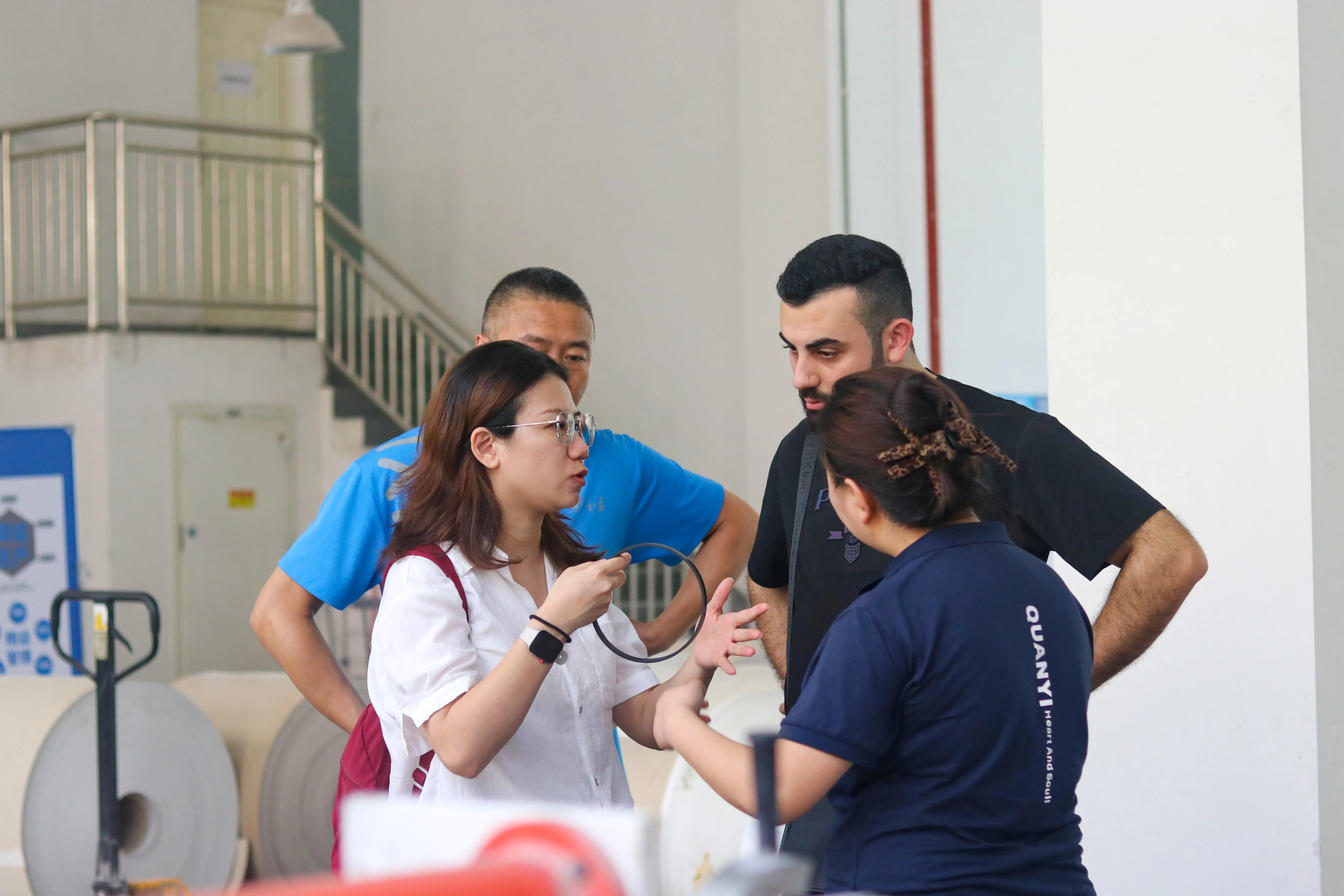 Our Lebanese partners touring the factory facilities