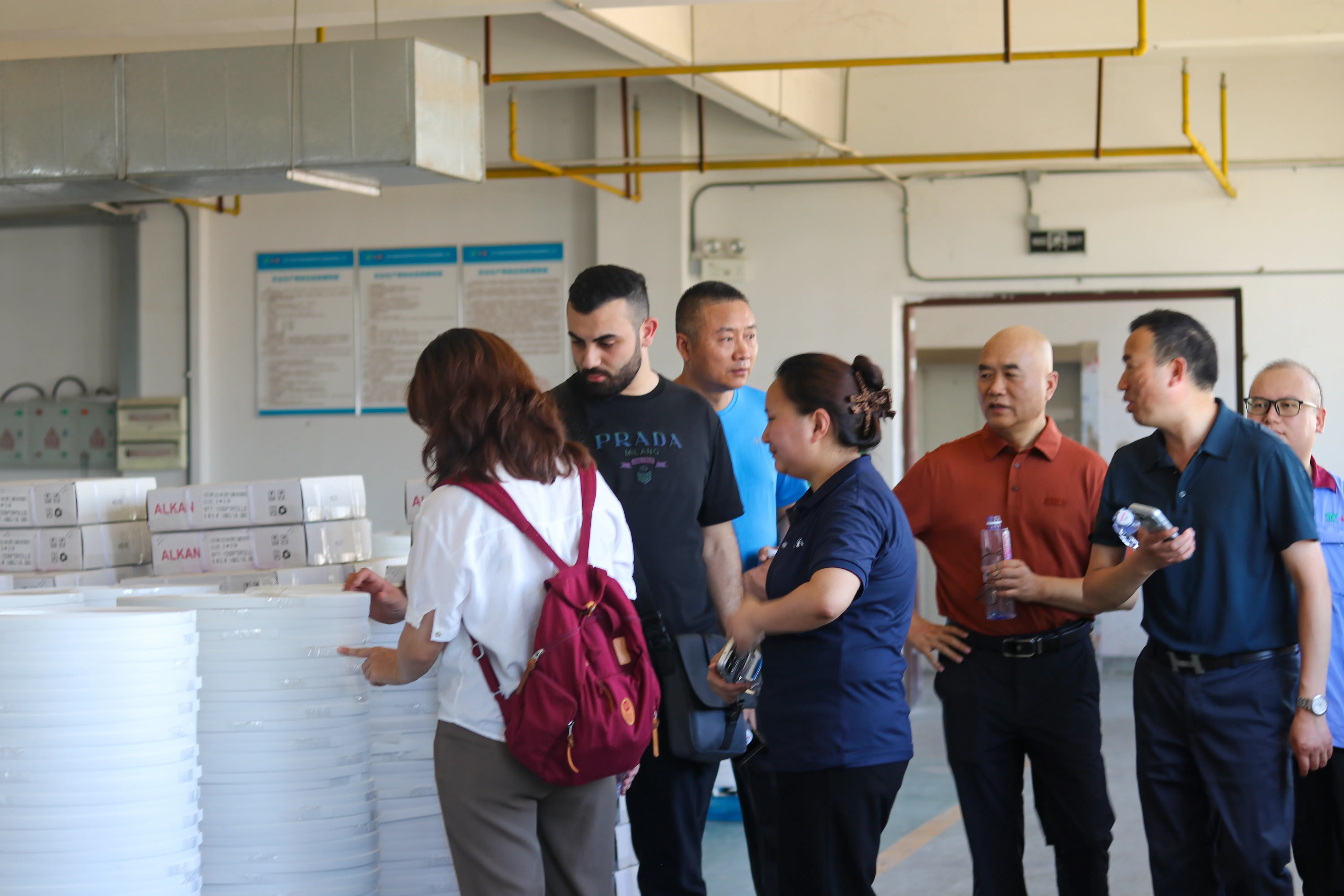 Our Lebanese partners continuing the factory visit